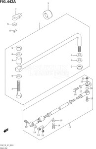 04001F-880001 (2008) 40hp E01-Gen. Export 1 (DF40QHK8  DF40TK8) DF40 drawing DRAG LINK