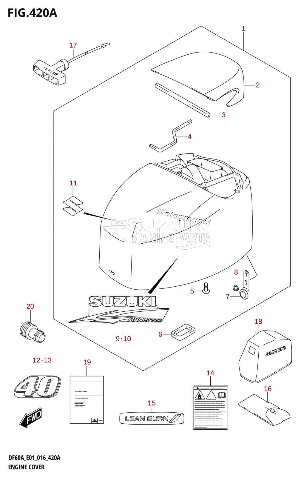 ENGINE COVER (DF40A:E01)