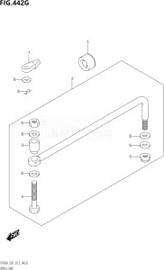 04003F-210001 (2012) 40hp E01-Gen. Export 1 (DF40AQH  DF40AT) DF40A drawing DRAG LINK (DF60A:E40)