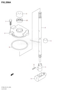 DF140AZ From 14003Z-310001 (E03)  2013 drawing CLUTCH ROD (DF140AT:E03)