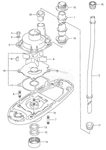 DT40 From 04003-510001 ()  2005 drawing WATER PUMP