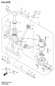 DF250AP From 25003P-910001 (E03)  2019 drawing TRIM CYLINDER (L-TRANSOM)