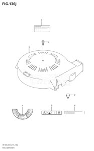 14003Z-510001 (2005) 140hp E01 E40-Gen. Export 1 - Costa Rica (DF140AZ) DF140AZ drawing RING GEAR COVER (DF140AZ:E40)