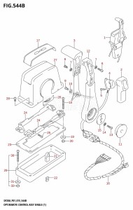 DF9.9B From 00995F-510001 (P01)  2015 drawing OPT:REMOTE CONTROL ASSY SINGLE (1) (DF9.9BR:P01)