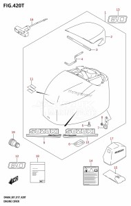 DF50A From 05004F-710001 (E01)  2017 drawing ENGINE COVER (DF60AVTH:E01)