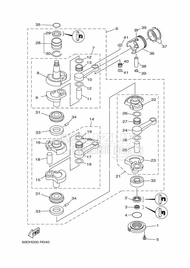 CRANKSHAFT--PISTON