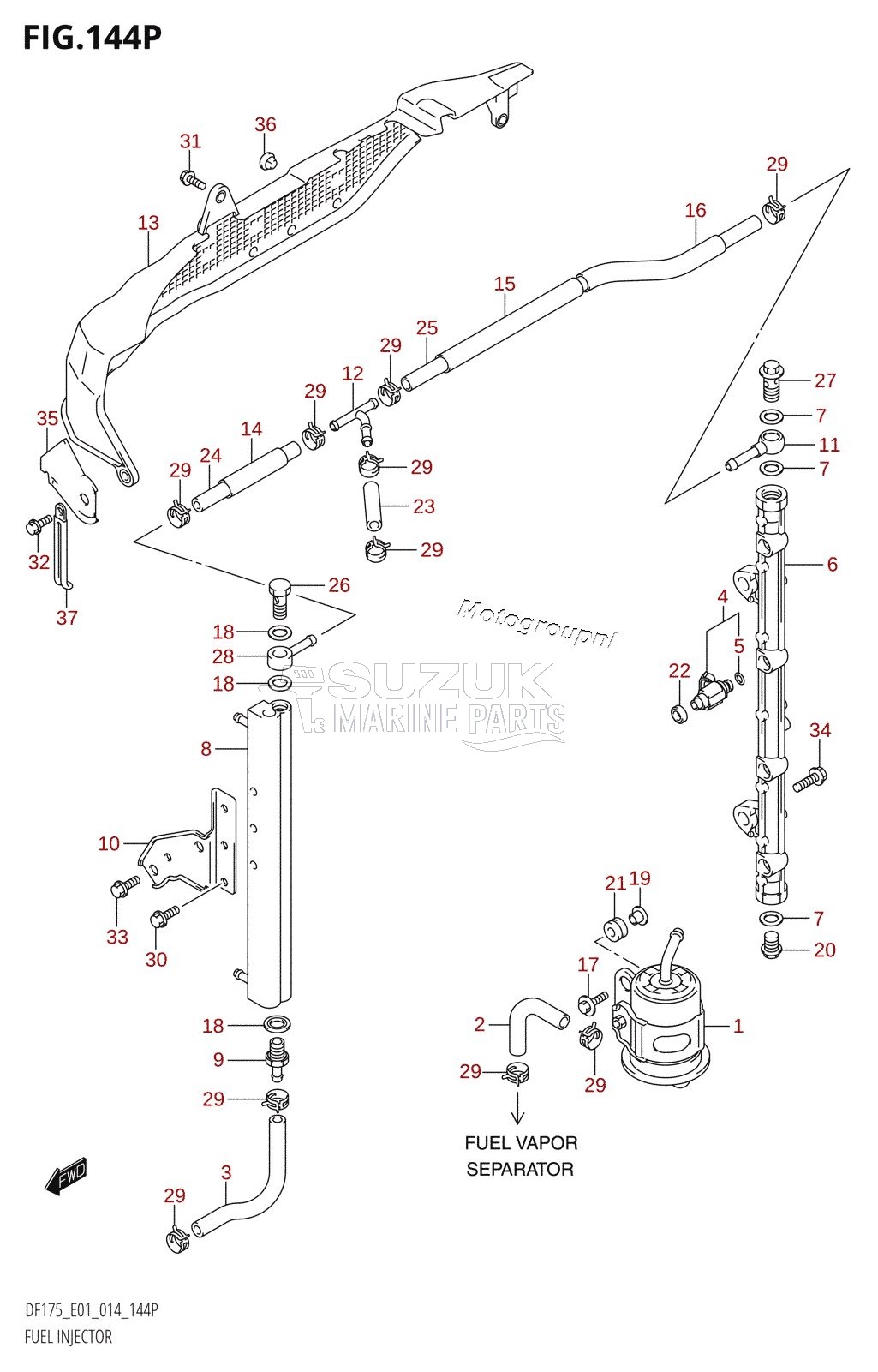 FUEL INJECTOR (DF175Z:E40)