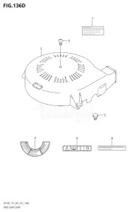 11502Z-210001 (2012) 115hp E01 E40-Gen. Export 1 - Costa Rica (DF115Z) DF115Z drawing RING GEAR COVER (DF115T:E40)