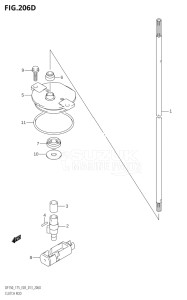 17502Z-310001 (2013) 175hp E03-USA (DF175Z) DF175Z drawing CLUTCH ROD (DF175Z:E03)