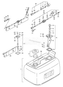 DT9.9 From 00991K-581001 ()  1995 drawing FUEL TANK (MODEL:88~92 /​ 24L)