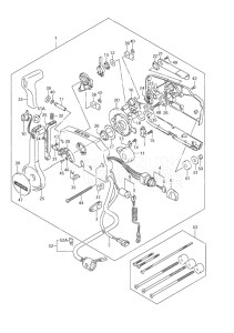 Outboard DF 9.9 drawing Remote Control