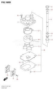 DF90A From 09003F-240001 (E11 E40)  2022 drawing WATER PUMP (DF90A:E01)