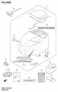 DF40A From 04004F-410001 (E34-Italy)  2014 drawing ENGINE COVER (DF40A:E01)