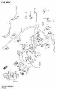 DF30A From 03003F-610001 (P03)  2016 drawing HARNESS (DF25AT:P03)