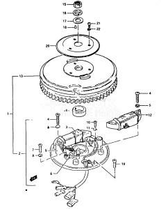 DT8 From 0801-100001 ()  1988 drawing DT8G MAGNETO