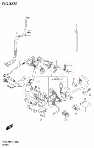 DF20A From 02002F-710001 (P01 P40)  2017 drawing HARNESS (DF15AR:P01)