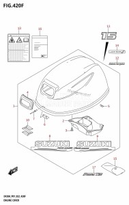 DF9.9B From 00995F-040001 (P01)  2020 drawing ENGINE COVER ((DF15A,DF15AR,DF15AT):020)