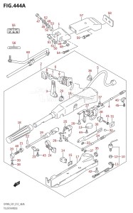 DF70A From 07003F-210001 (E01 E40)  2012 drawing TILLER HANDLE (DF70ATH:E01)