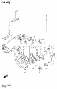 DF15A From 01504F-510001 (P01)  2015 drawing HARNESS (DF20AR:P01)