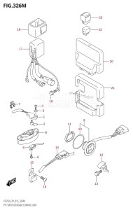 DF225Z From 22503Z-510001 (E01 E40)  2005 drawing PTT SWITCH /​ ENGINE CONTROL UNIT (DF250Z:E40)