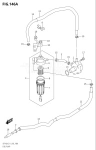 14003Z-810001 (2018) 140hp E11 E40-Gen. Export 1-and 2 (DF140AZ) DF140AZ drawing FUEL PUMP