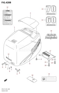 DF70 From 07001F-031001 (E03)  2013 drawing ENGINE COVER (K3,K4,K5,K6,K7,K8,K9)