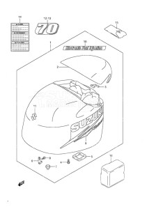 DF 70A drawing Engine Cover