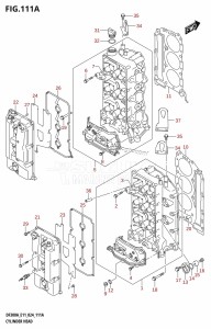 DF250ATSS From 25001N-440001 (E03)  2024 drawing CYLINDER HEAD