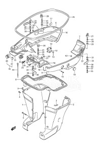 Outboard DF 250AP drawing Side Cover