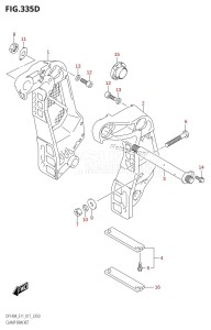 DF140A From 14003F-710001 (E11 E40)  2017 drawing CLAMP BRACKET (DF115AZ:E11)