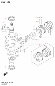 DF30A From 03003F-440001 (P01 - P40)  2024 drawing CRANKSHAFT