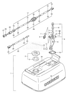 DT4 From 00402-751001 ()  1997 drawing FUEL TANK (DT4,N /​ TANK:233284~)