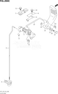 02503F-410001 (2014) 25hp E03-USA (DF25  DF25A    DF25AT    DF25ATH    DF25Q  DF25R) DF25 drawing CLUTCH SHAFT (DF25Q:E03)