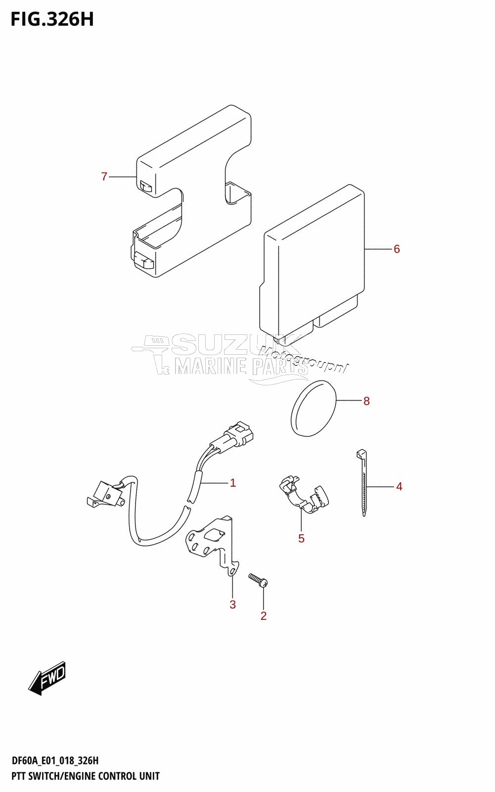 PTT SWITCH /​ ENGINE CONTROL UNIT (DF60AQH:E40)