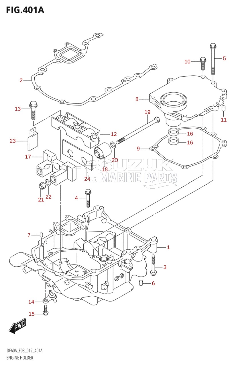 ENGINE HOLDER (DF40A:E03)