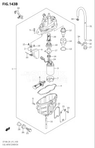 11503F-310001 (2013) 115hp E01 E40-Gen. Export 1 - Costa Rica (DF115AT) DF115A drawing FUEL VAPOR SEPARATOR (DF140AT:E40)