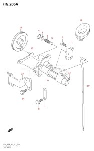 DF8A From 00801F-310001 (P01)  2013 drawing CLUTCH ROD (DF8A:P01)