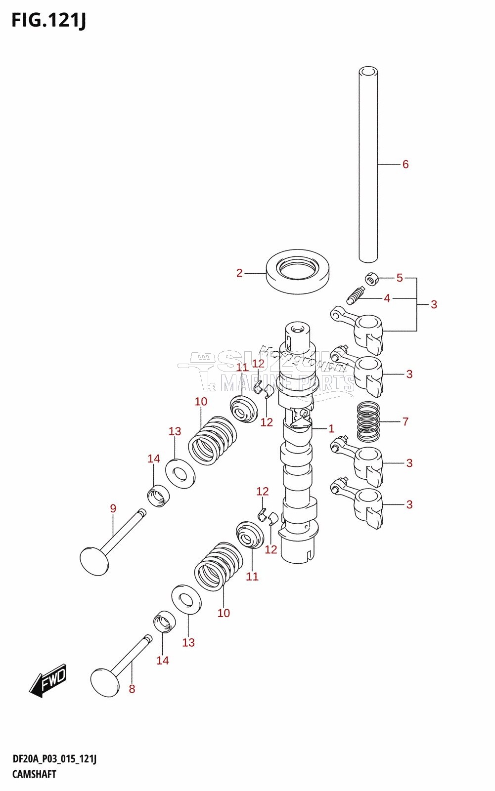 CAMSHAFT (DF20AR:P03)