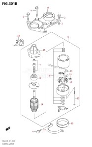 DF70 From 07001F-680001 (E03)  2006 drawing STARTING MOTOR (K1,K2,K3,K4,K5,K6,K7,K8,K9)