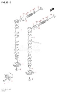 DF175Z From 17502Z-510001 (E01 E40)  2015 drawing CAMSHAFT (DF150Z:E01)