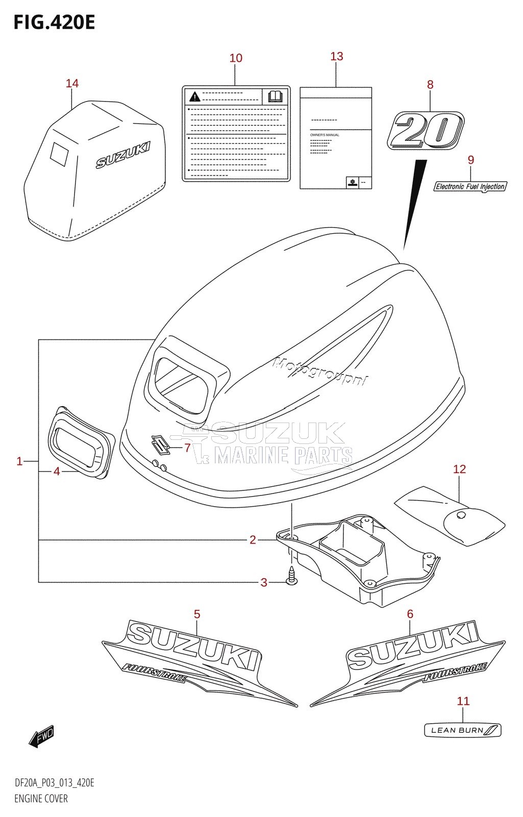 ENGINE COVER (DF20A:P03)