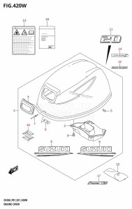 DF20A From 02002F-040001 (P40)  2020 drawing ENGINE COVER ((DF20AT,DF20ATH):021)