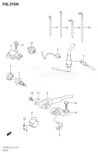 DF100A From 10003F-410001 (E01 E40)  2014 drawing SENSOR (DF140AT:E40)