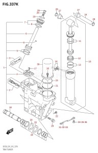 DF200Z From 20002Z-510001 (E01 E40)  2015 drawing TRIM CYLINDER (DF250T:E40:(X-TRANSOM,XX-TRANSOM))