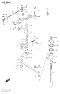 DF175ZG From 17502Z-410001 (E01 E40)  2014 drawing CLUTCH SHAFT (DF150TG:E40)