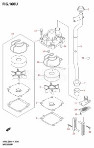 DF60A From 06002F-410001 (E01 E40)  2014 drawing WATER PUMP (DF60AVTH:E40)