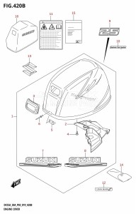 DF30A From 03003F-910001 (P03)  2019 drawing ENGINE COVER (DF25AT,DF25ATH)