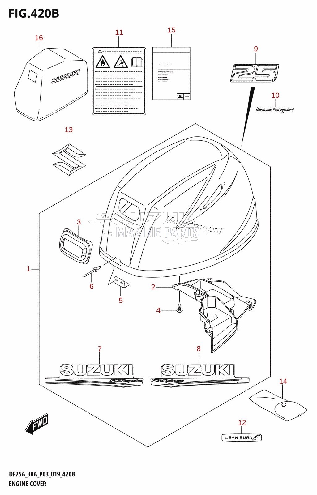 ENGINE COVER (DF25AT,DF25ATH)