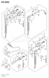 25003F-240001 (2022) 250hp E11 E40-Gen. Export 1-and 2 (DF250T  DF250T) DF250 drawing OPT:SWITCH (020,021)