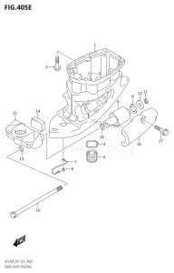 DF115A From 11503F-510001 (E01 E40)  2015 drawing DRIVE SHAFT HOUSING (DF115AZ:E40)